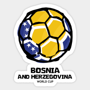 Bosnia And Herzegovina Football Country Flag Sticker